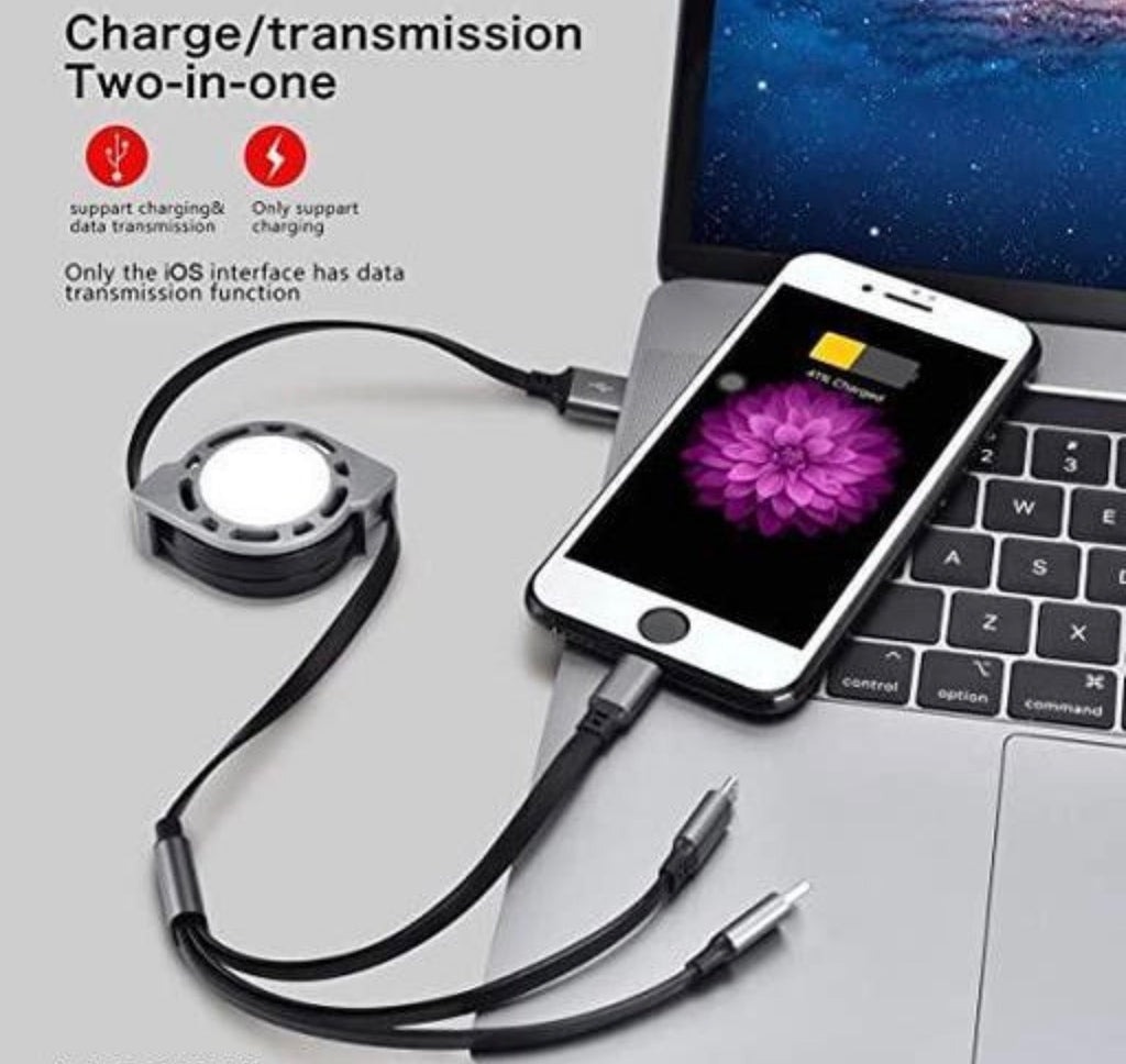 3 in 1 Fast Charging Cable | Multi Charger Wire